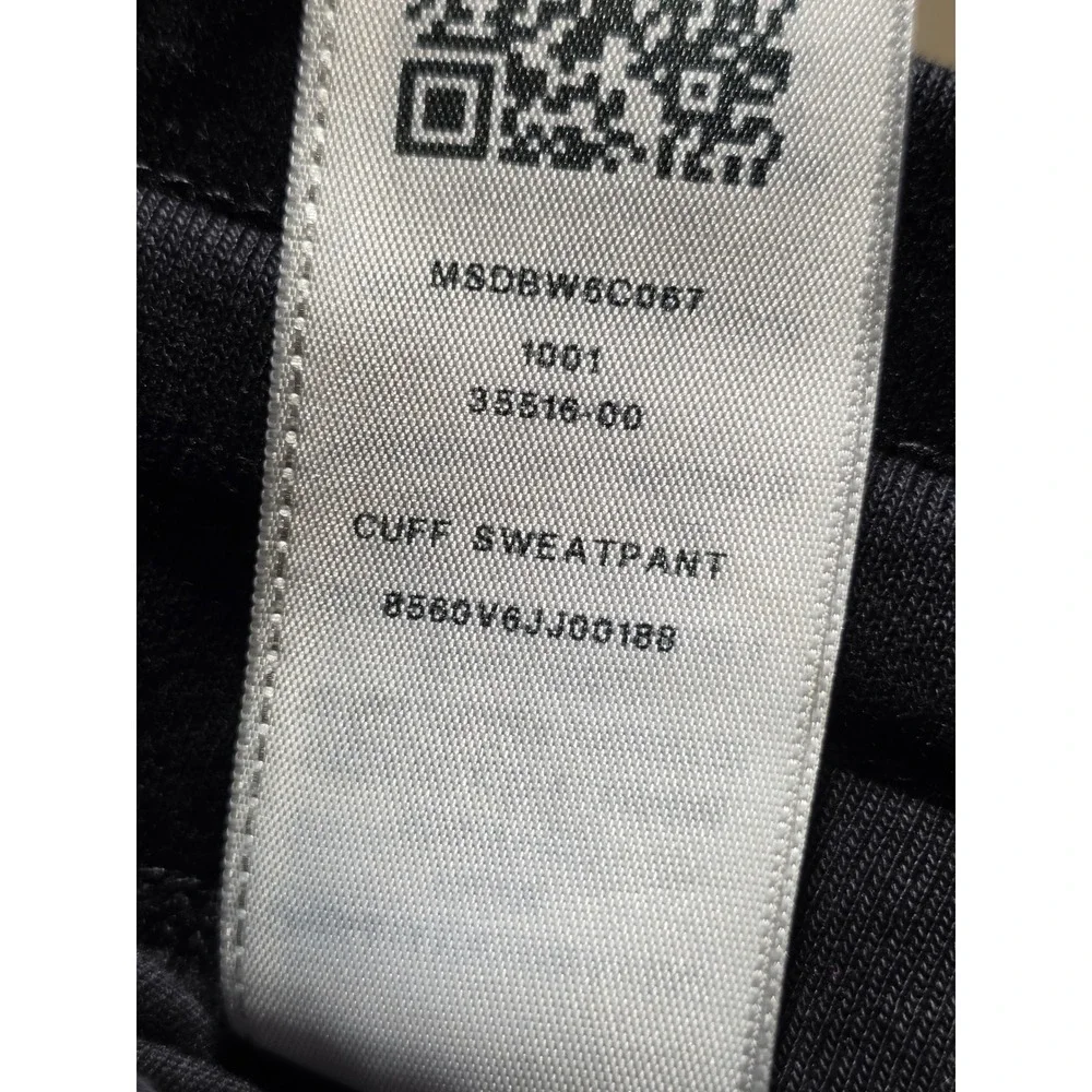 True Religion Mens‎ Black Jogger Sweatpants Yellow Horseshoe Logo Size Medium